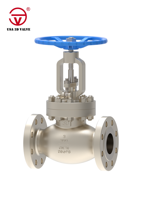 CN7M Flanged End Manual Operated Globe Valve