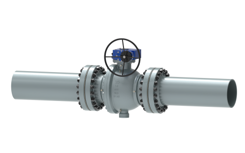 Pipeline cast steel flanged ball valves